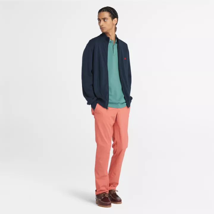 Polo à col imprimé Millers River pour homme en pin maritime
