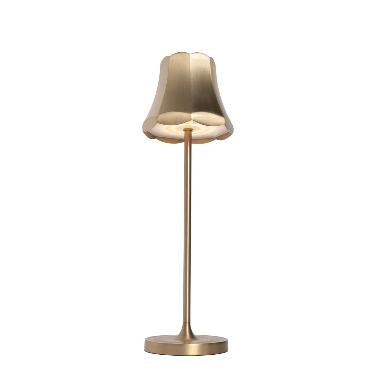 Set van 2 retro tafellampen rose goud oplaadbaar IP44 - Granny