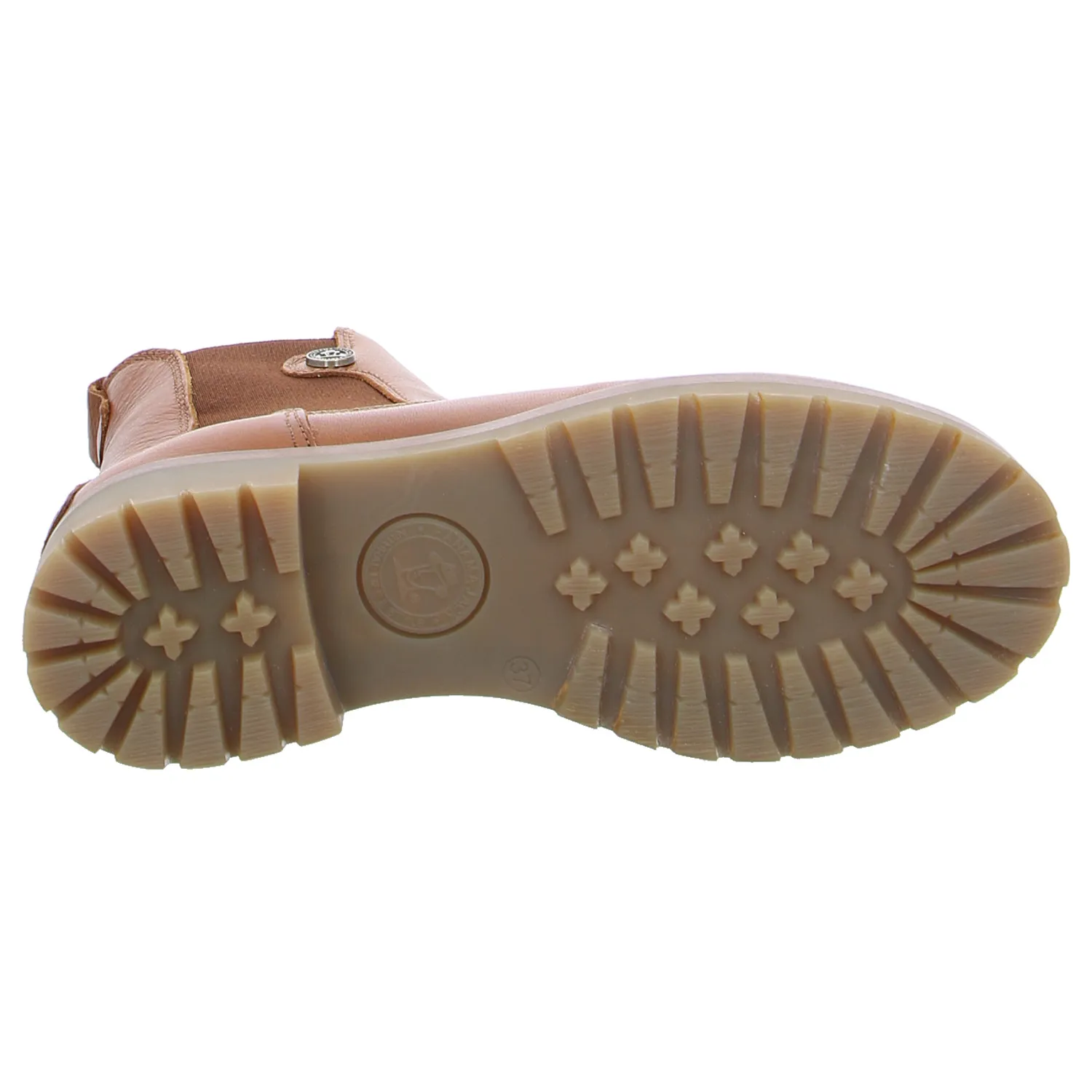 PANAMA JACK Boot Cognac Leder  mit Lammfell-Futter