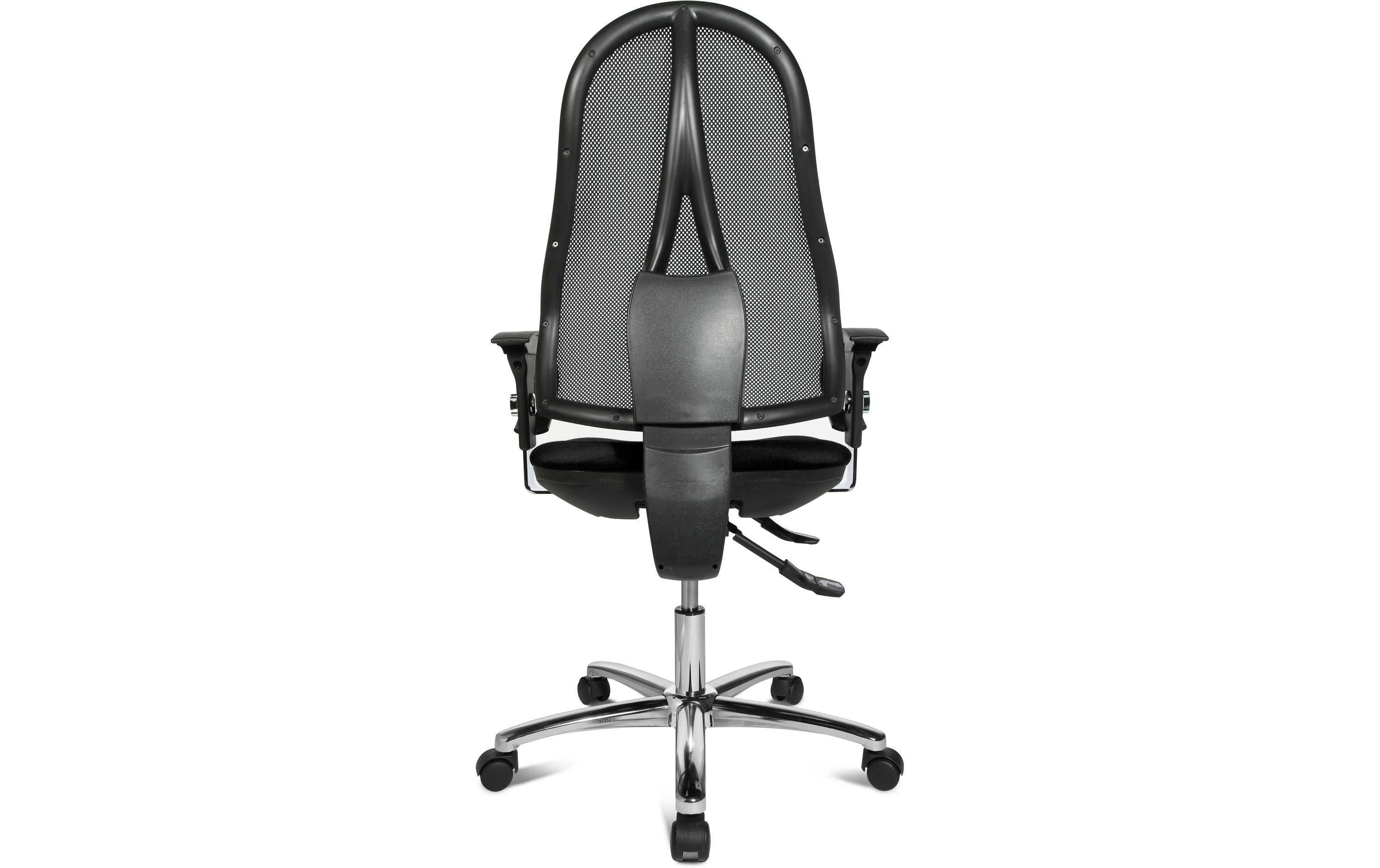 Bürostuhl Open Point Syncro Deluxe, Schwarz<br>Drehstuhl in Netz-Optik
