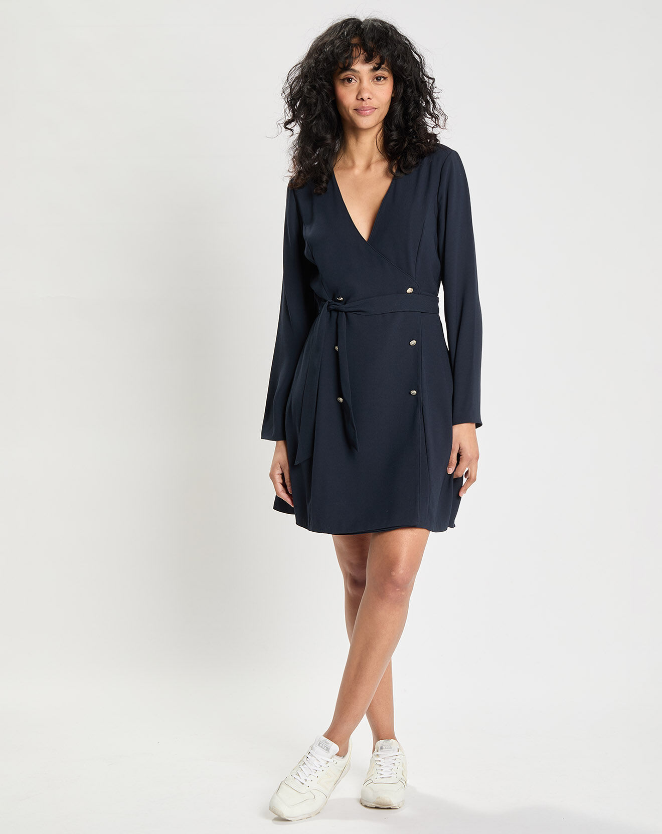 Tommy Hilfiger Robe Wrap Knee bleu marine