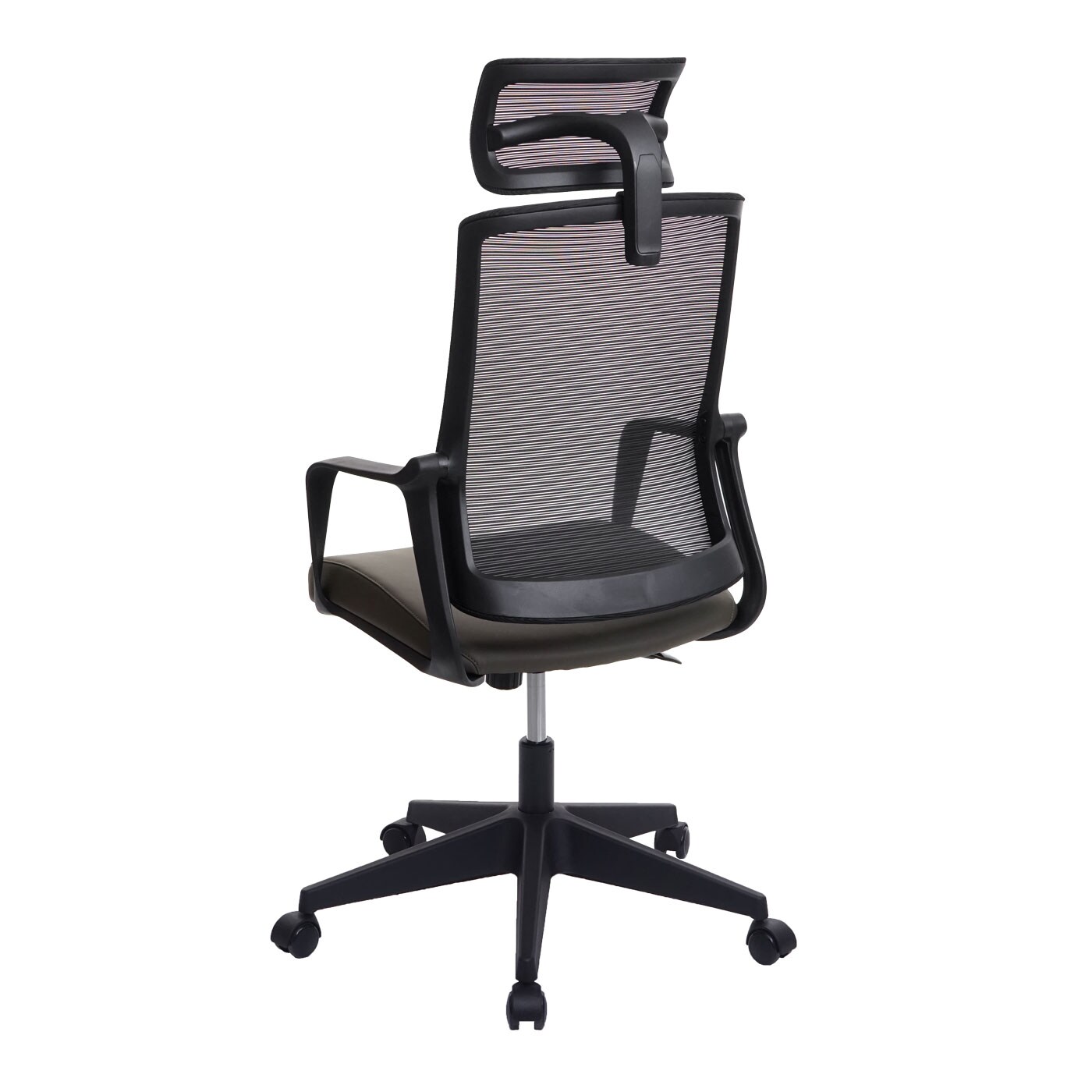 Bürostuhl MCW-J52, Drehstuhl Schreibtischstuhl, ergonomisch Kopfstütze, Kunstleder ~ olivgrün