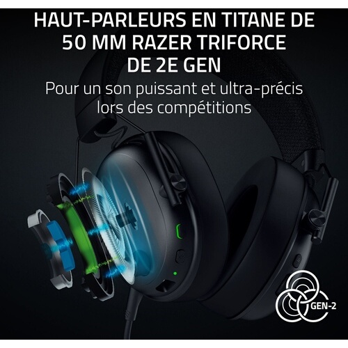 Casque PC Razer BlackShark V3 Noir - E-sports sans fil