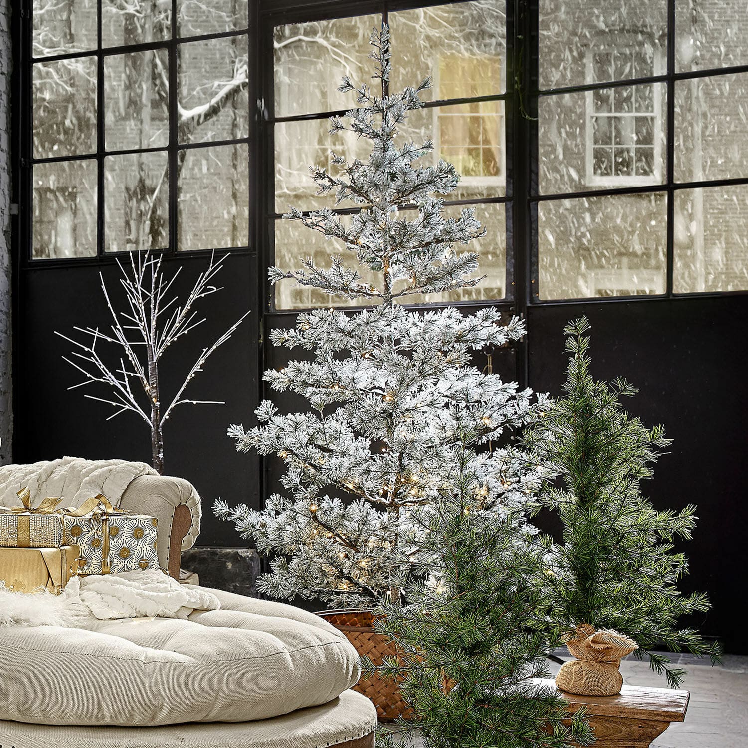Weihnachtsbaum Sapi 180/108 cm | grün/weiß