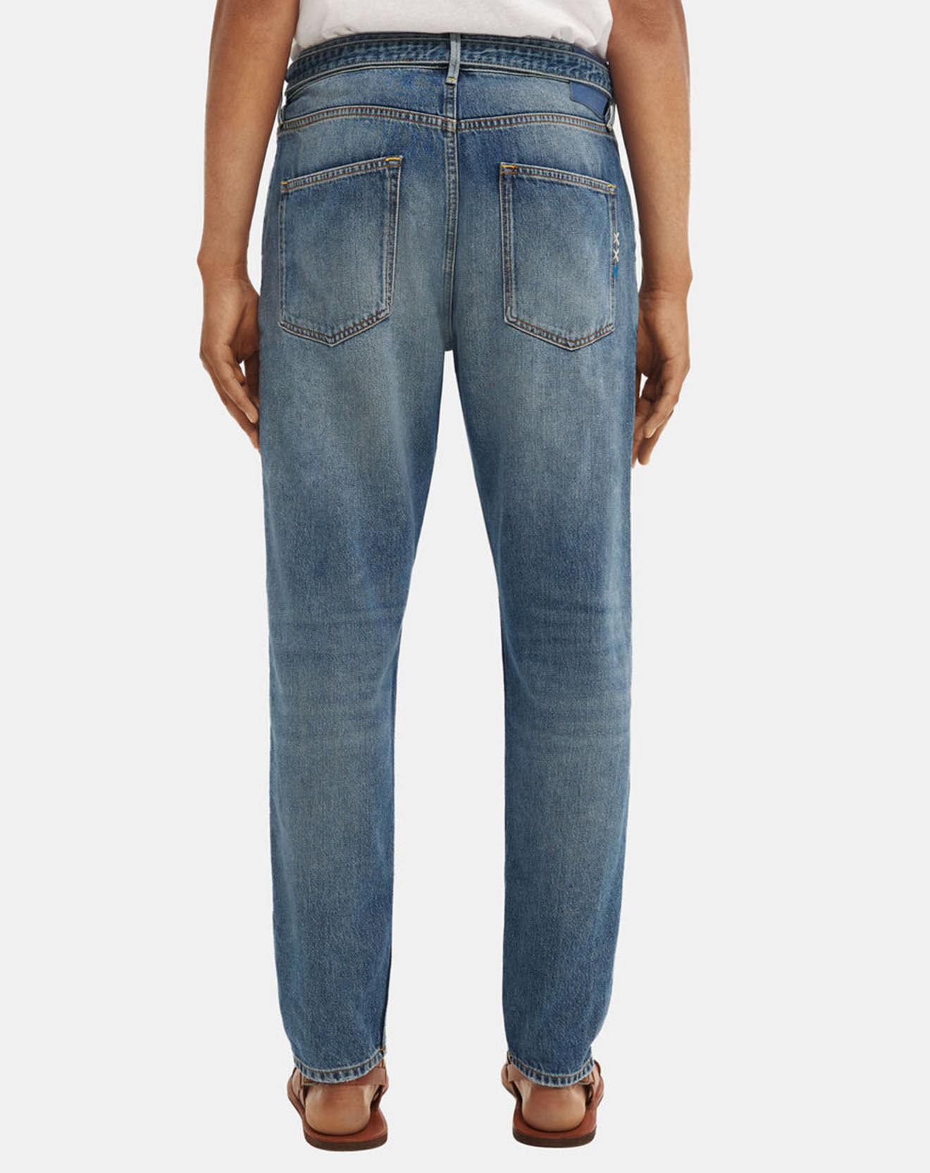Scotch & Soda Jean Regular Fit Spin Chino bleu moyen