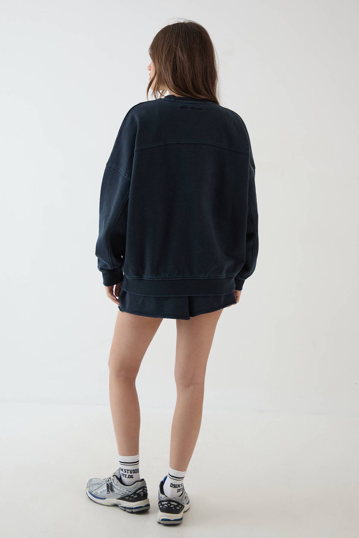 Sweat-shirt Oversize Délavé Poids Lourd Dsgn Studio