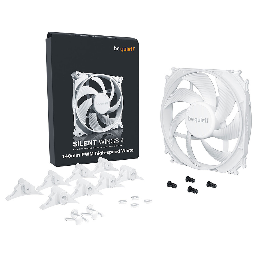 be quiet! Silent Wings 4 140 mm PWM Highspeed - Blanc