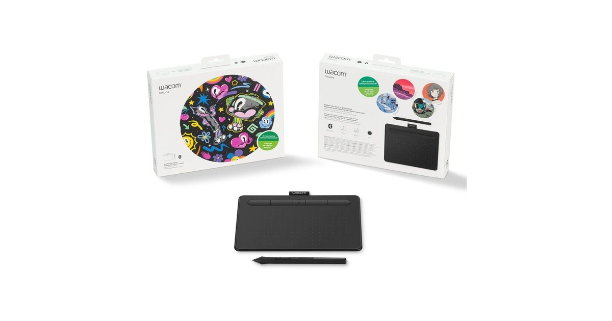 WacomIntuos S met Bluetooth tekentablet  (Zwart)