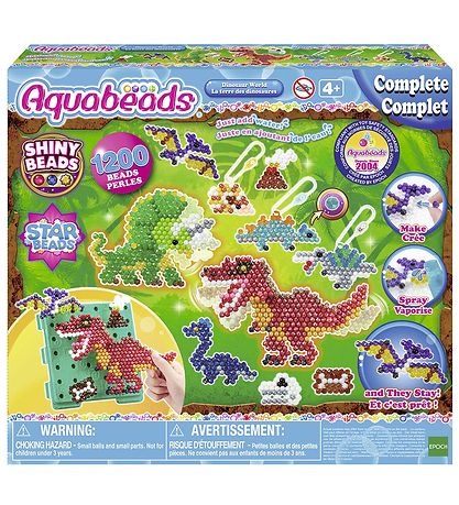 Aquabeads Perlenset - 1200+ st. - Dinosaur World
