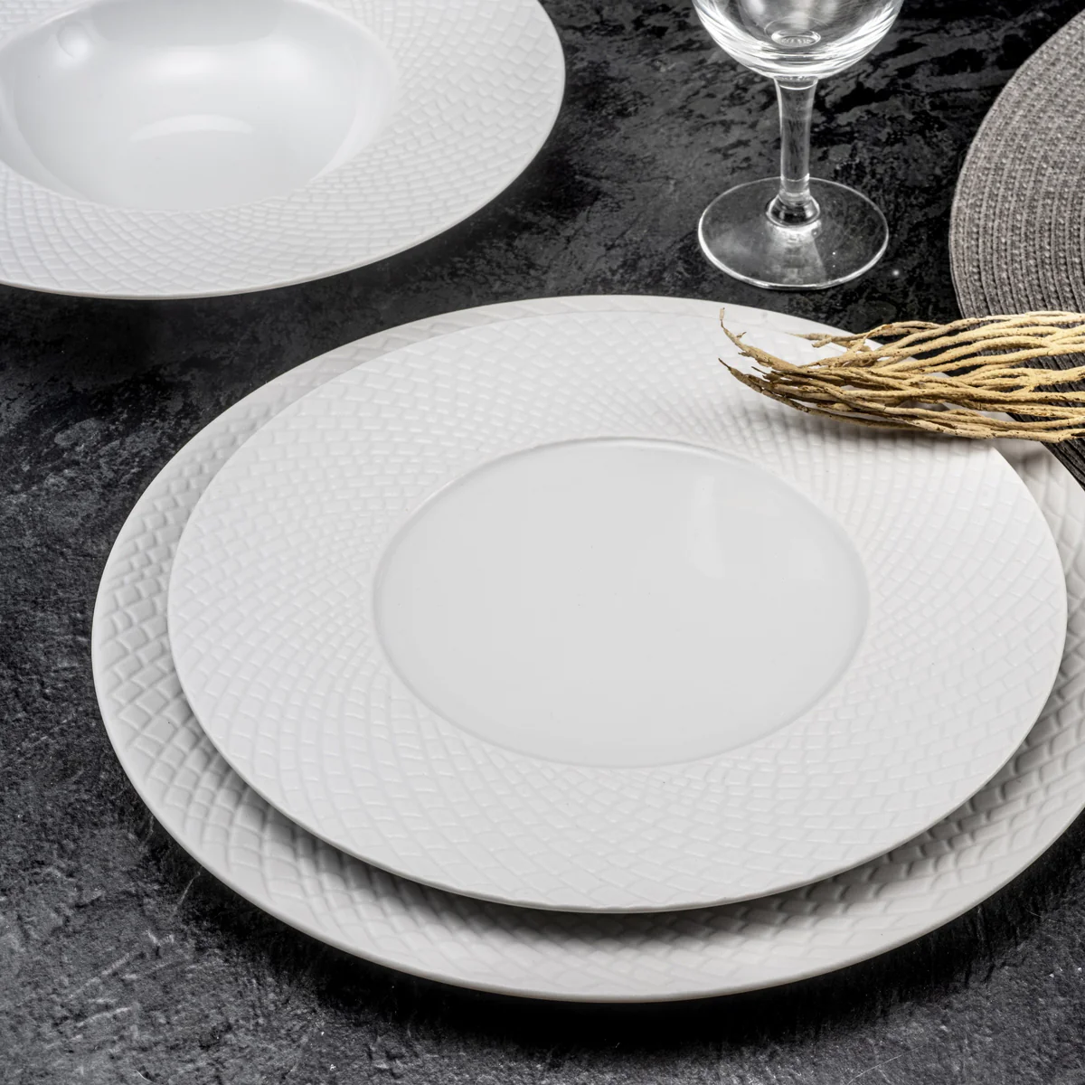 Sherane - Assiette dessert 21 cm (lot de 6) Médard de Noblat