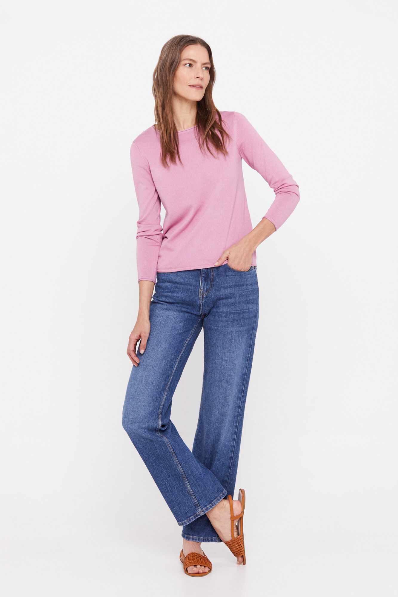 Camisa listrada bicolor - Rosa