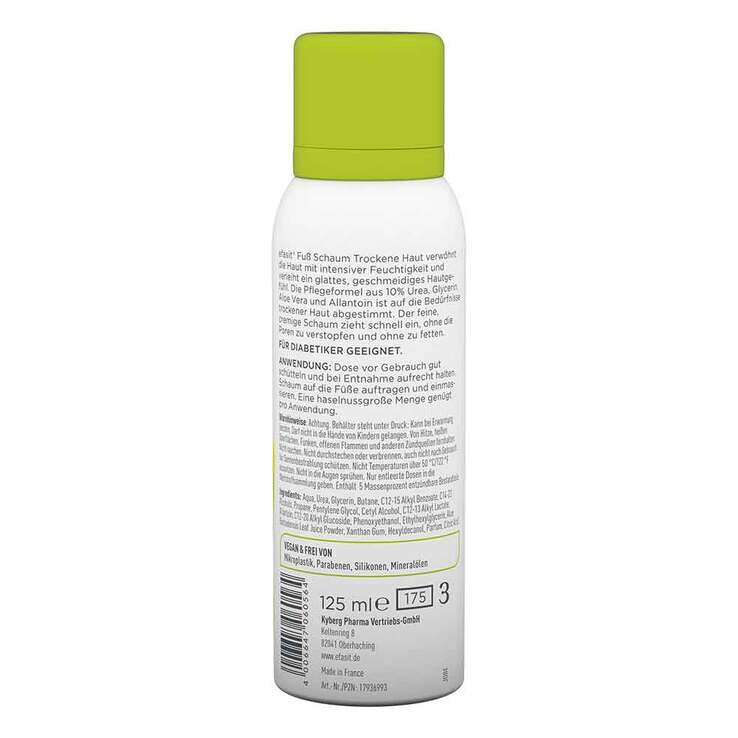 Efasit Fuß Schaum trockene Haut, 125 ml