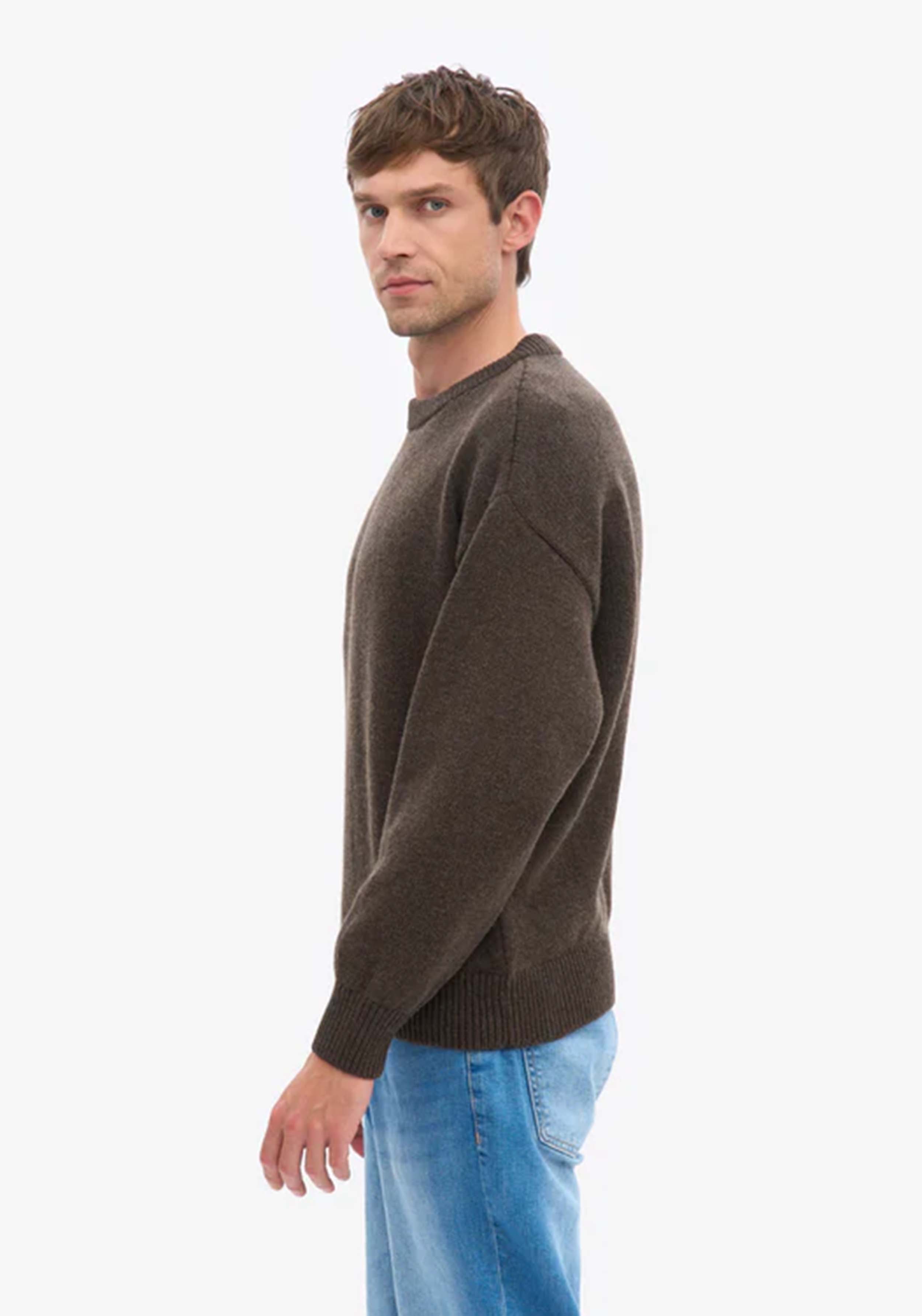 Colorful Standard Oversized Merino-Wollpullover Coffee Brown