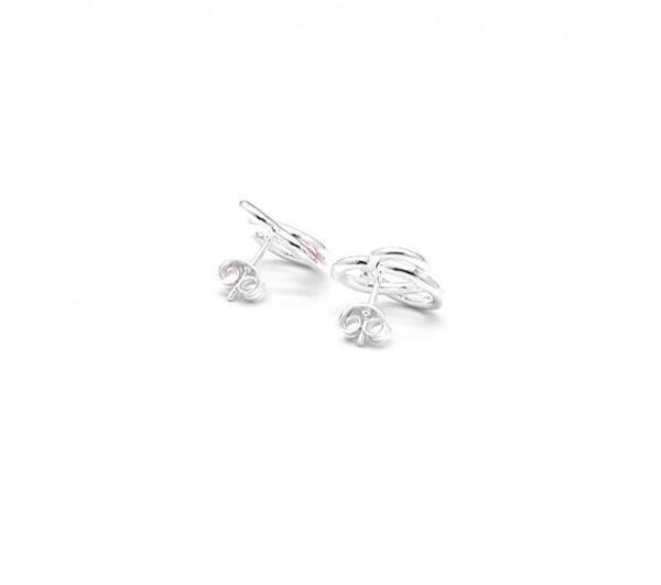 Unique And Co Sterling Rose Gold plate Stud Earrings
