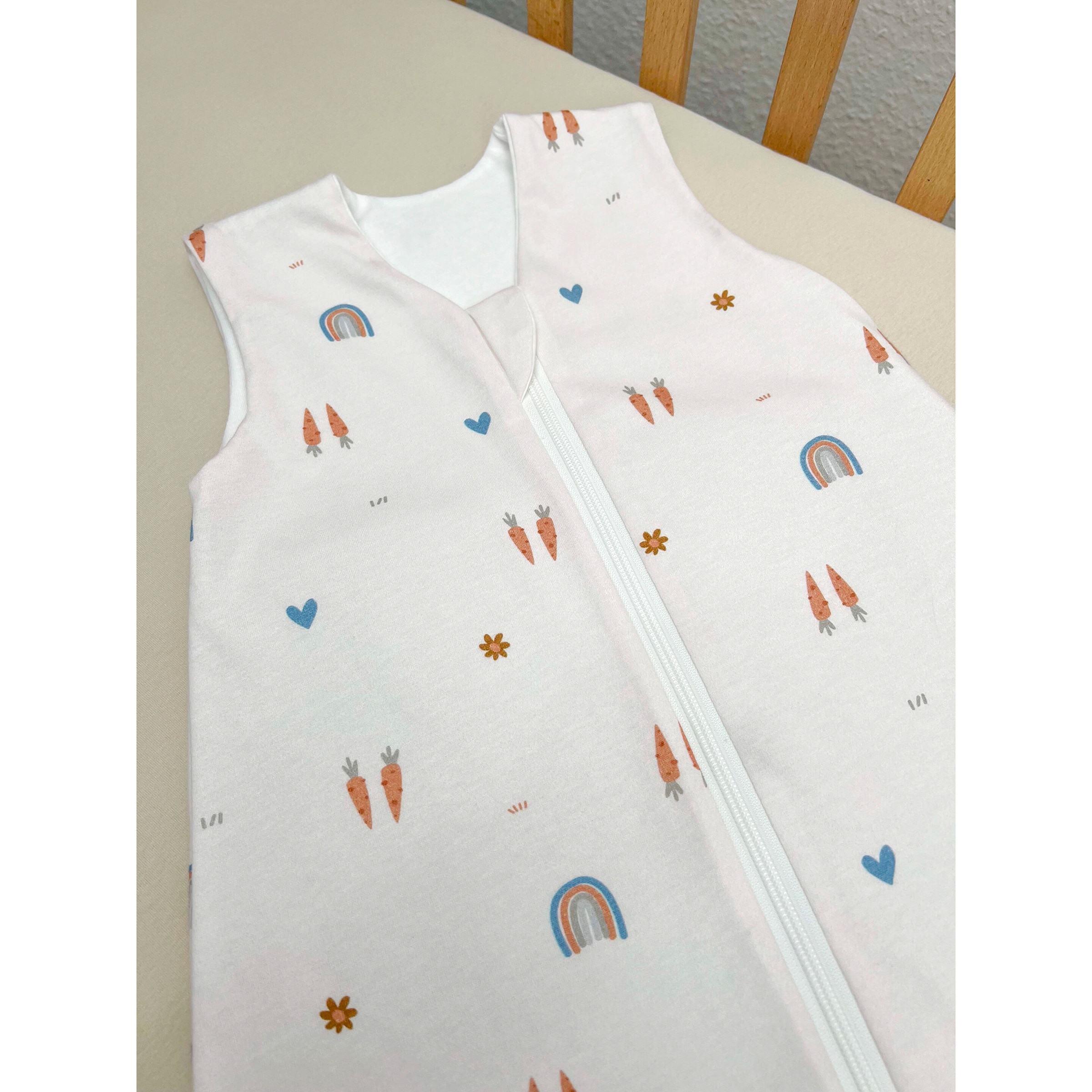 Odenwälder BabyNest Sommerschlafsack 0.5 TOG Rainbow ecru