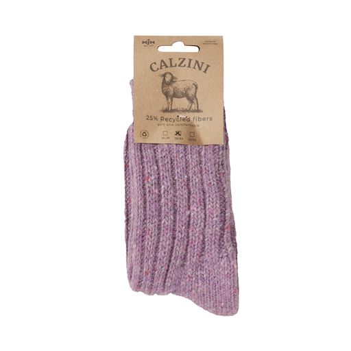 MJM Rib Soft 581 Wool Mix Sokker, Lilac, 43-45
