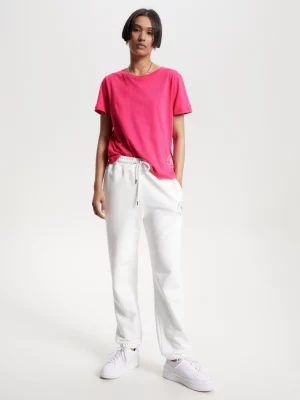 Camiseta de gola redonda com logo