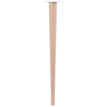 Duraline tafelpoot naturel hout 2,5x5x72 cm