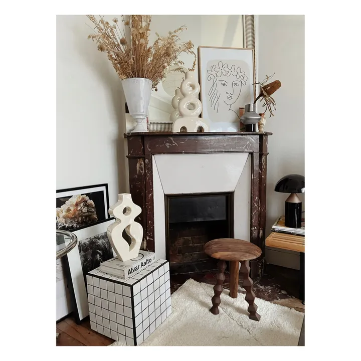 Beldy Vase en céramique Appolina | Blanc