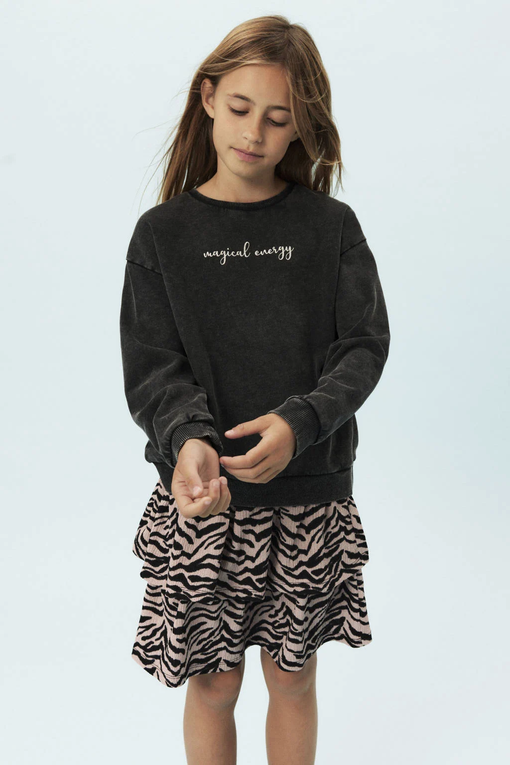 NAME IT KIDS sweater zwart