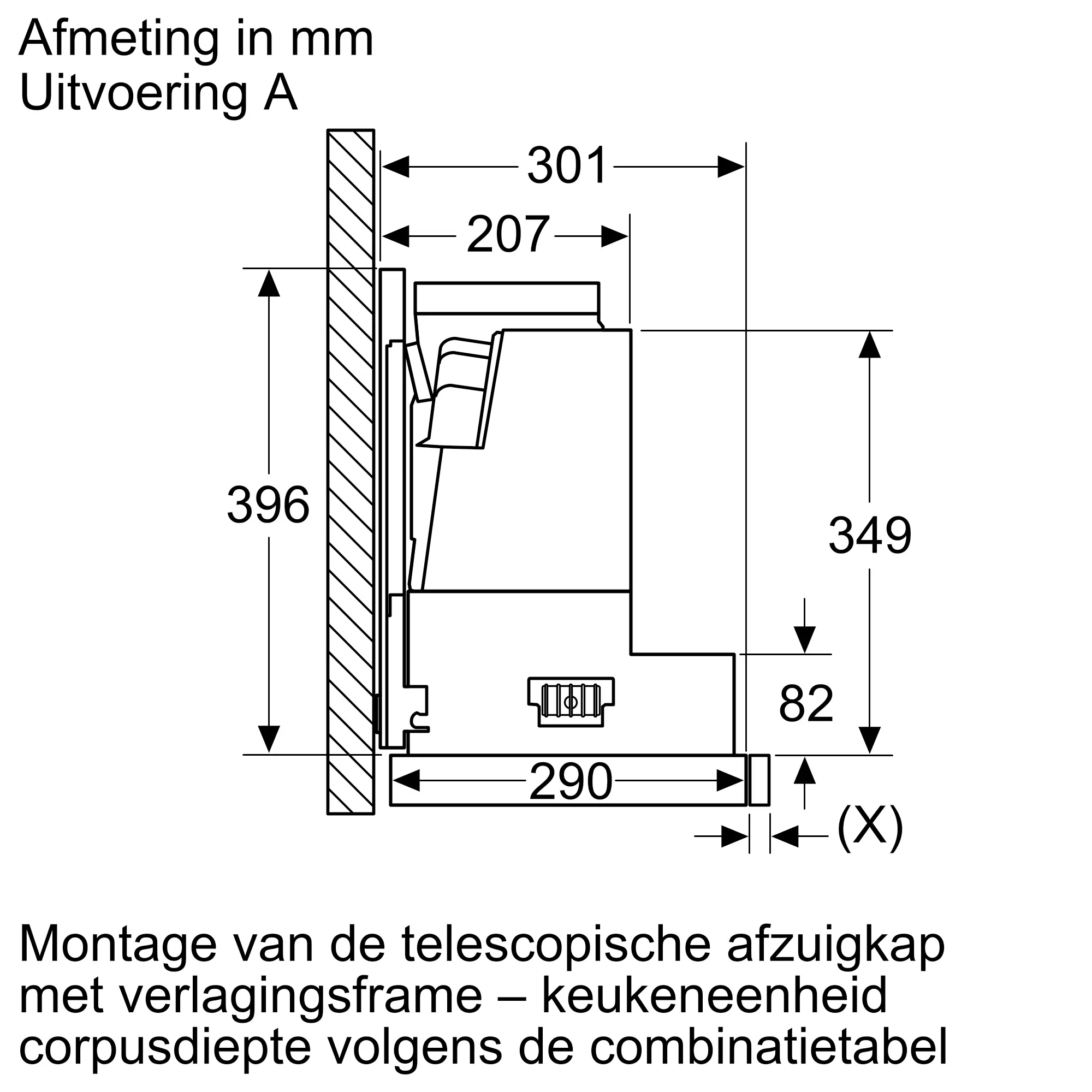 Frame verlager 538 mm DSZ4660 • 17001426