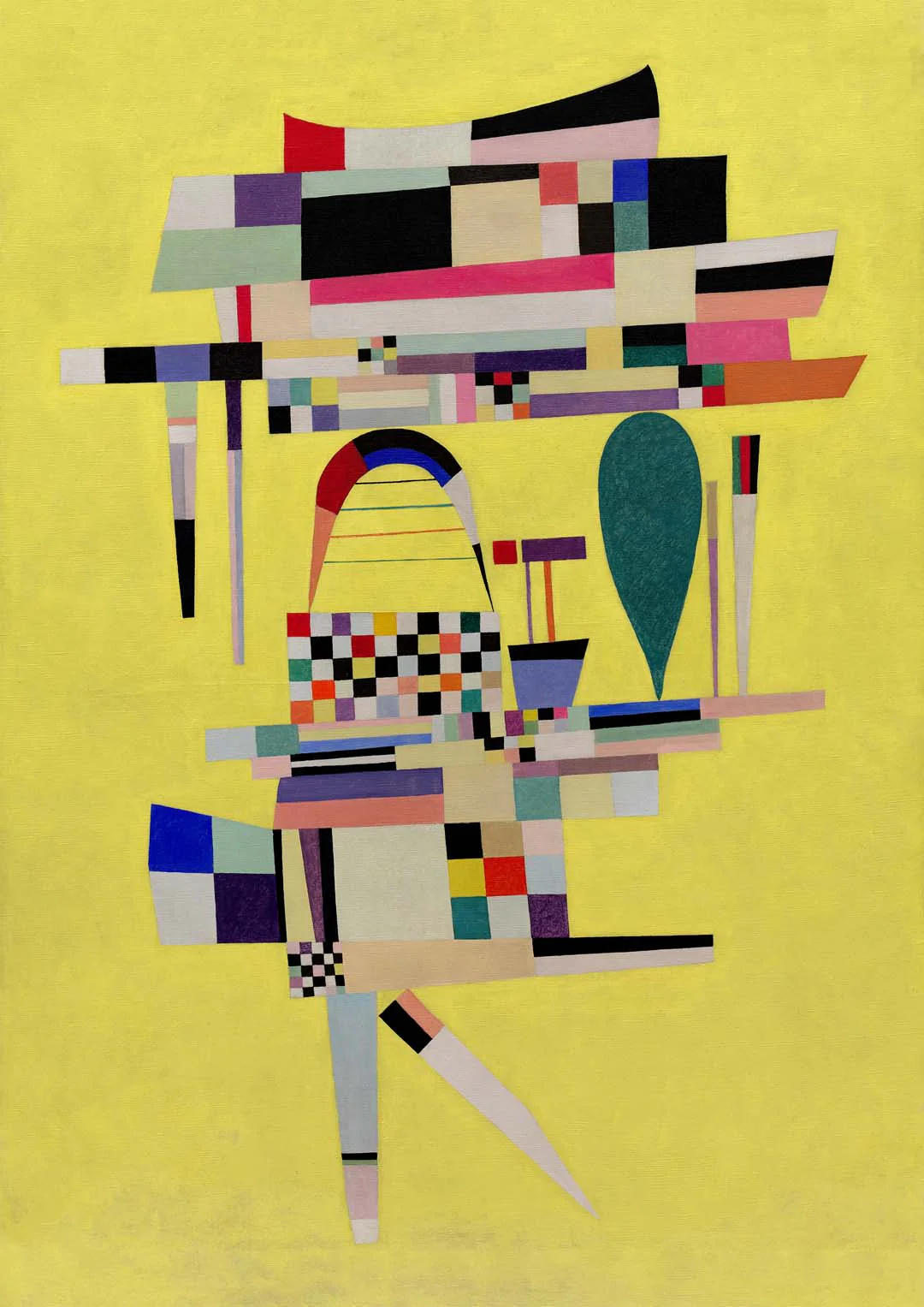 Gelb Malerei von Wassily Kandinsky