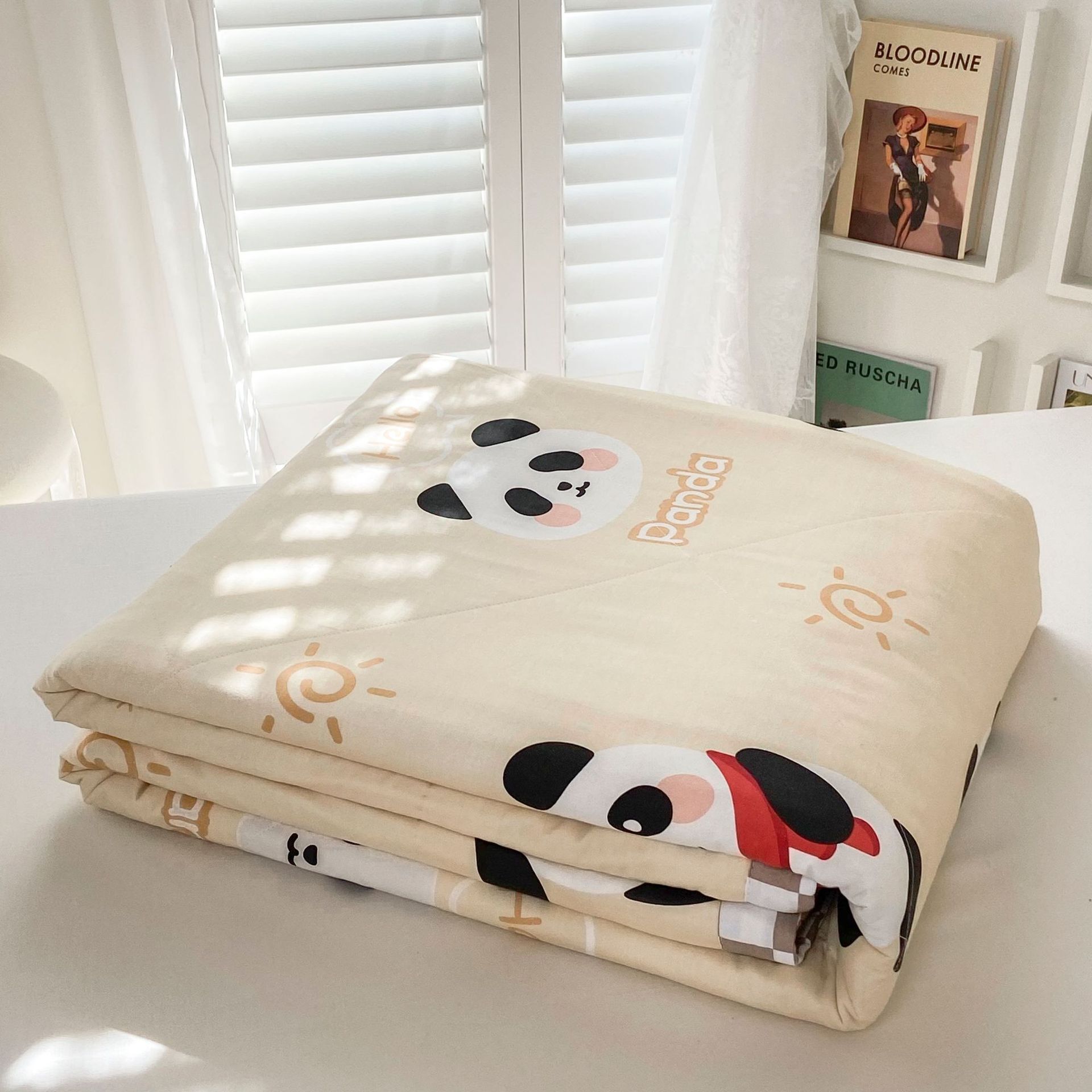 Children Cartoon Summer 100% Pure Cotton Blanket Queen King Size