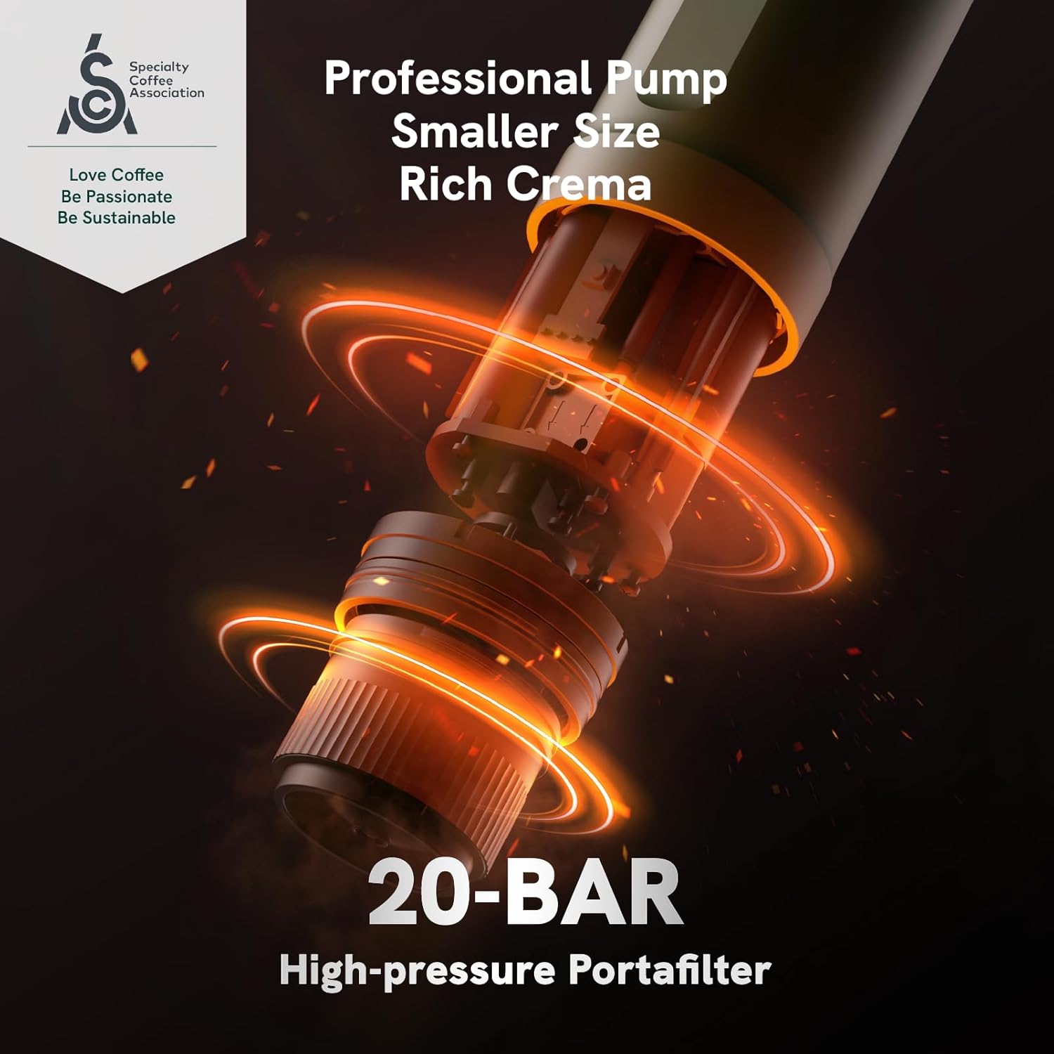 OutIn Nano Minimachine à espresso portable à piles avec auto-chauffage en 3-4 minutes, petite cafetière de voiture 20 bars 12V 24 V avec mallette de transport, capsules NS (Sarcelle D'été)