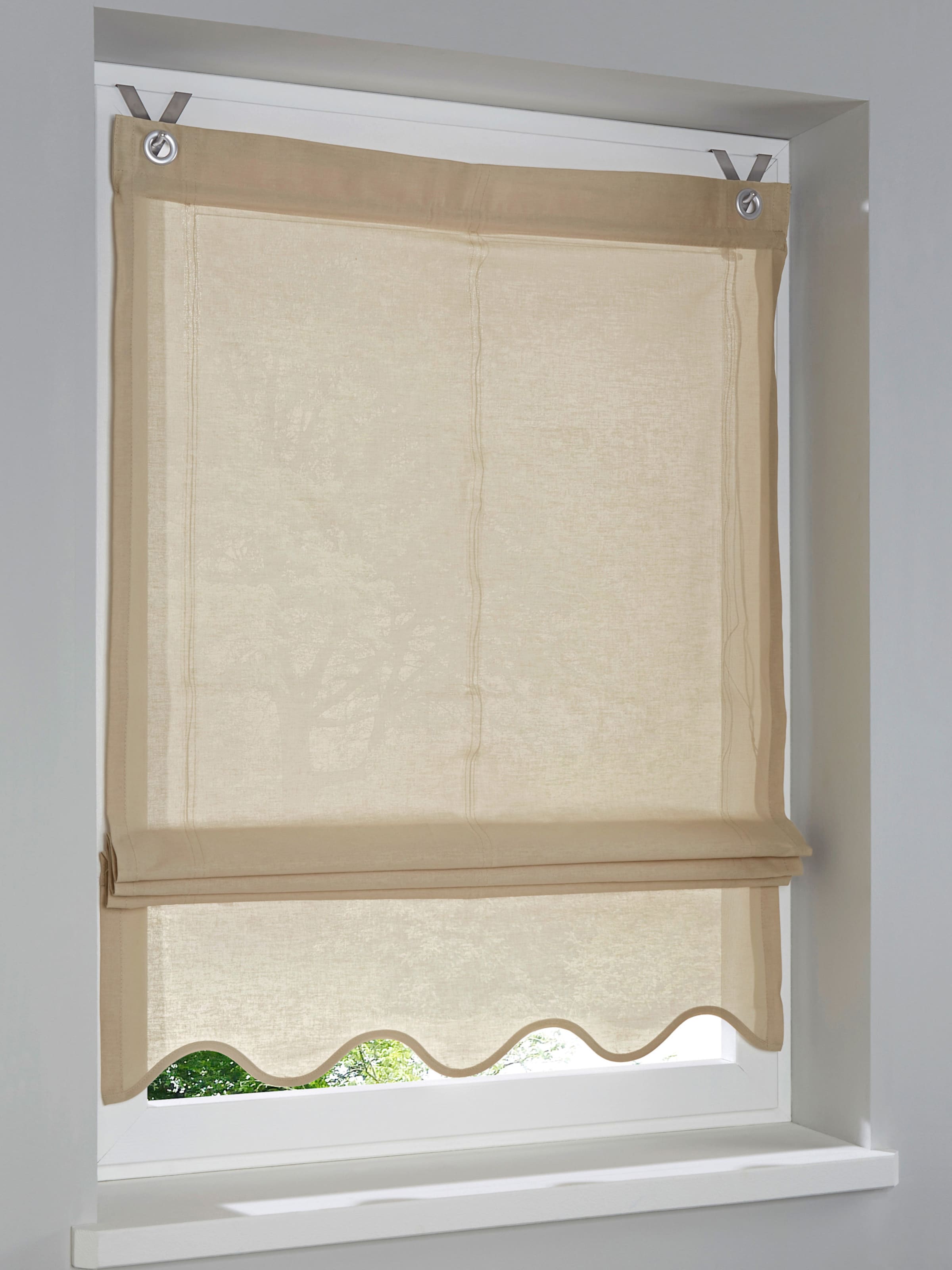 heine home Raffrollo in taupe