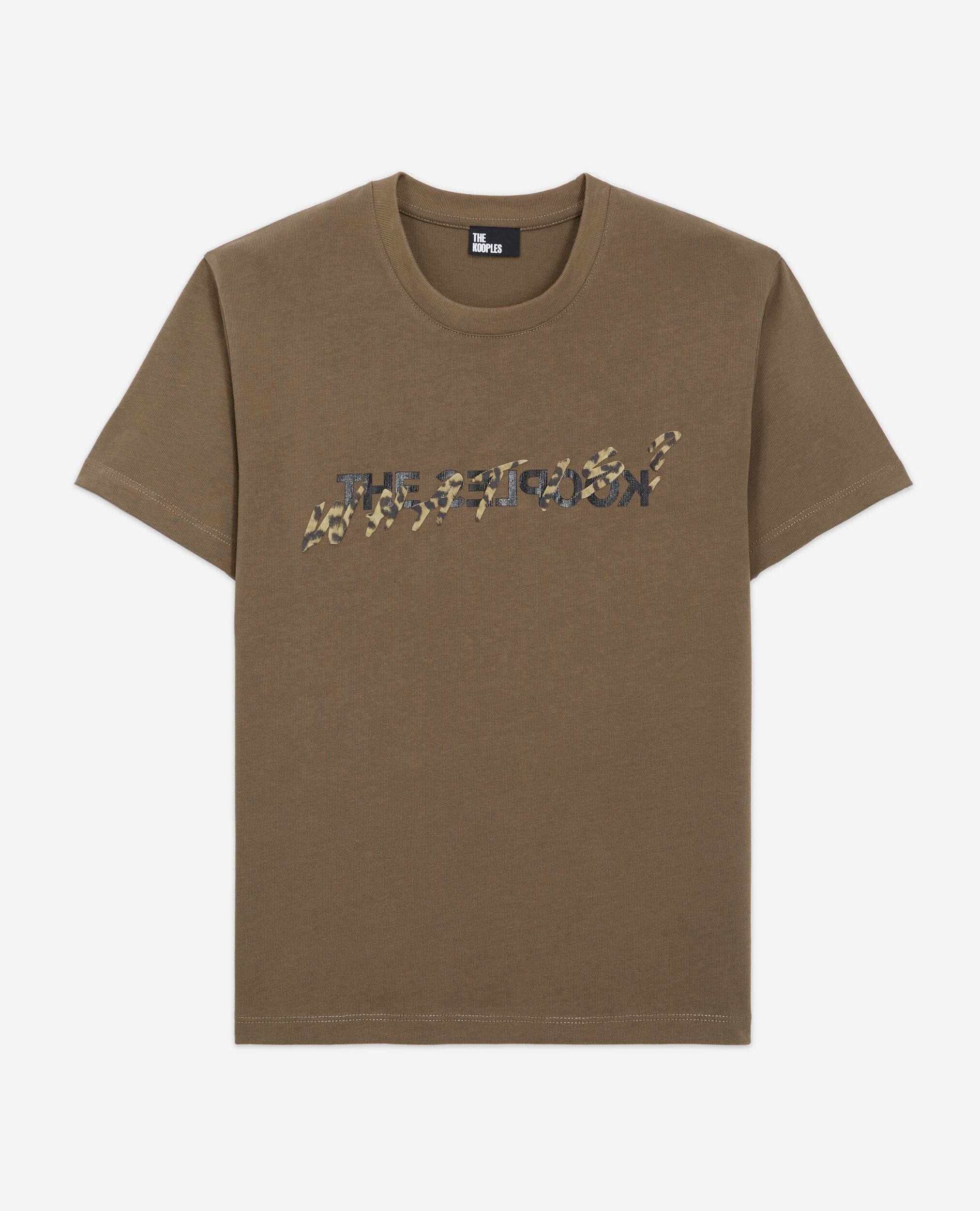 T-shirt What is kaki et léopard