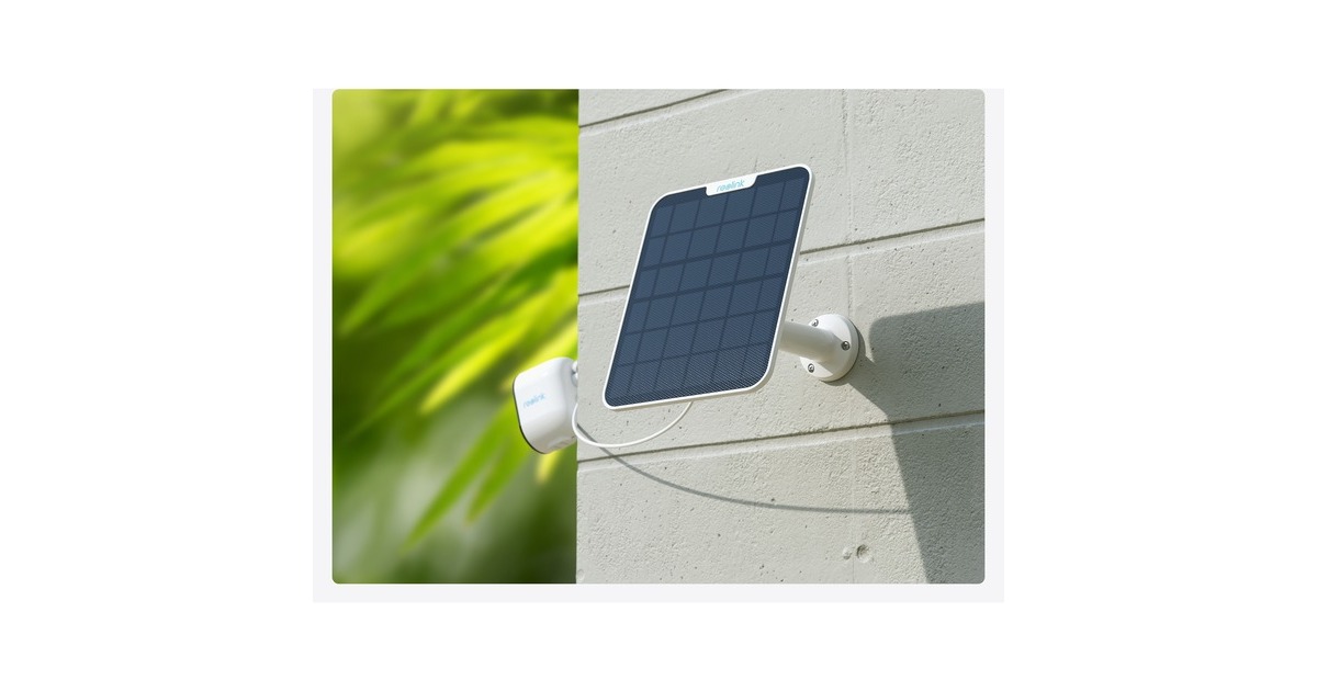 ReolinkArgus B330 Smart 2K 4MP Wire-Free Camera with Motion Spotlight + Solar Panel 2  (Zwart, 5GHz/2.4GHz WiFi)