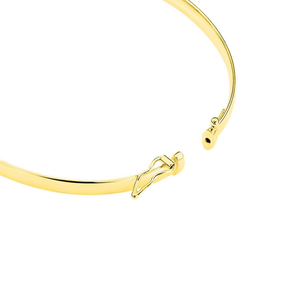 Bracelet Jonc Cynthia Fil Plat Lisse Or Jaune