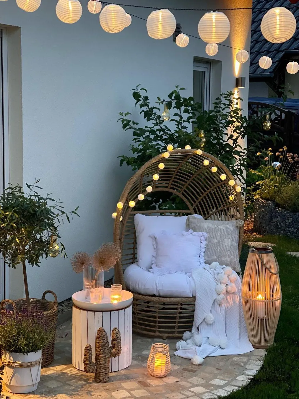 Tuinfauteuil LIDO Rotan Beige