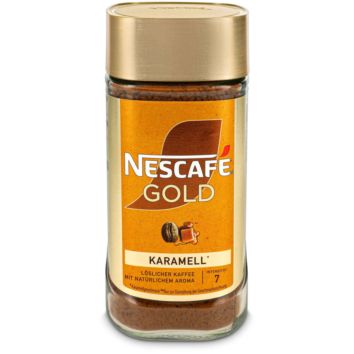 Nescafé Gold Karamel löslicher Kaffee Glas