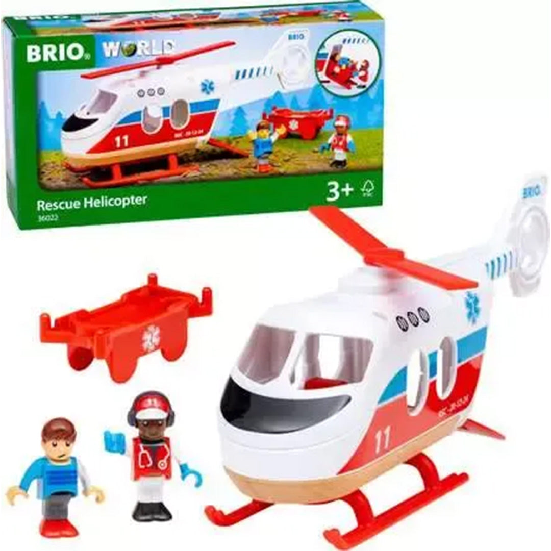 brio reddingshelikopter - 4-delig