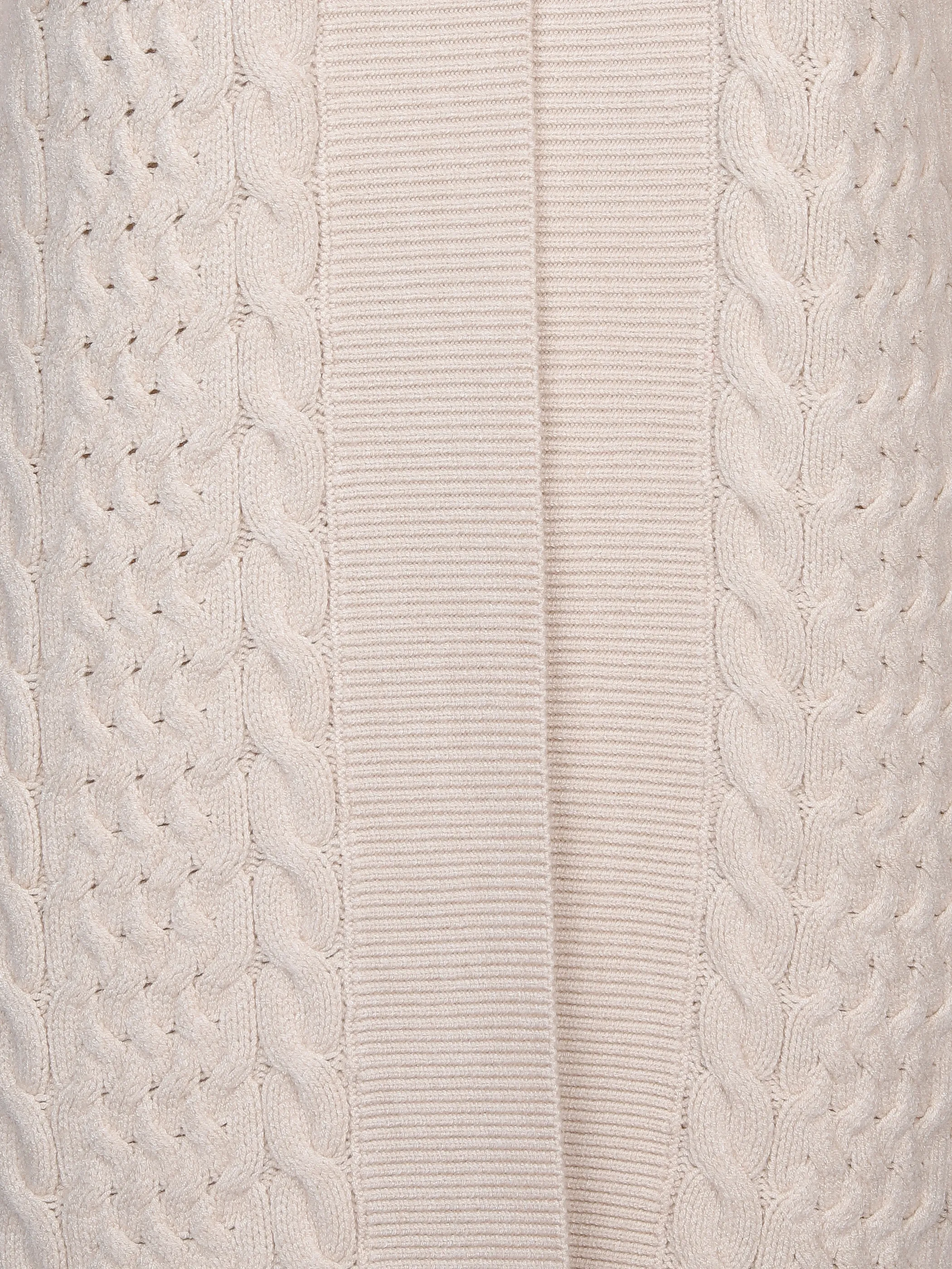 Damen Longcardigan mit Zopfmuster