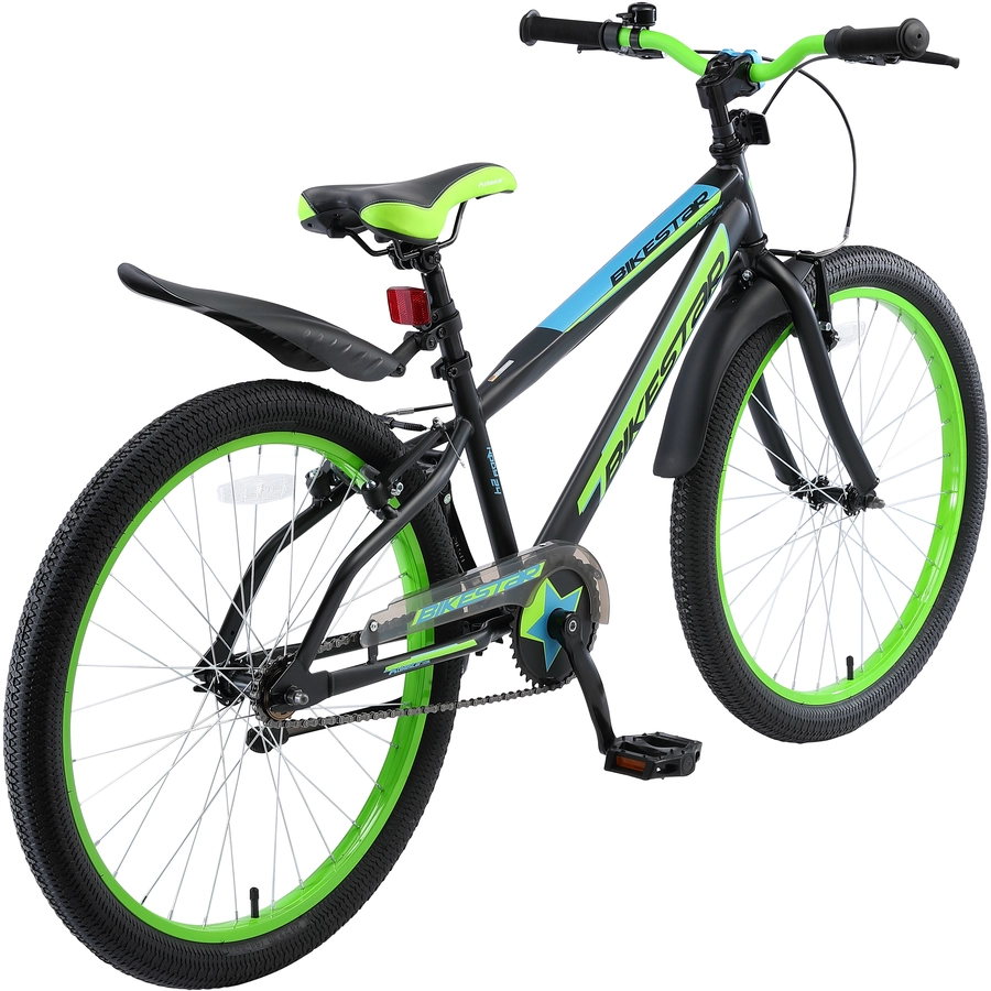 Bikestar Kinderrad 24 Zoll Urban Jungle schwarz, grün
