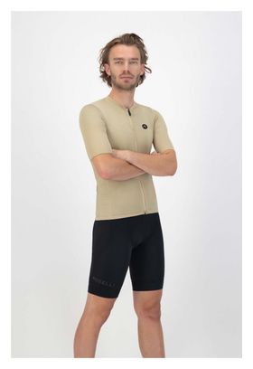 Maillot Manches Courtes Rogelli Distance Beige Homme