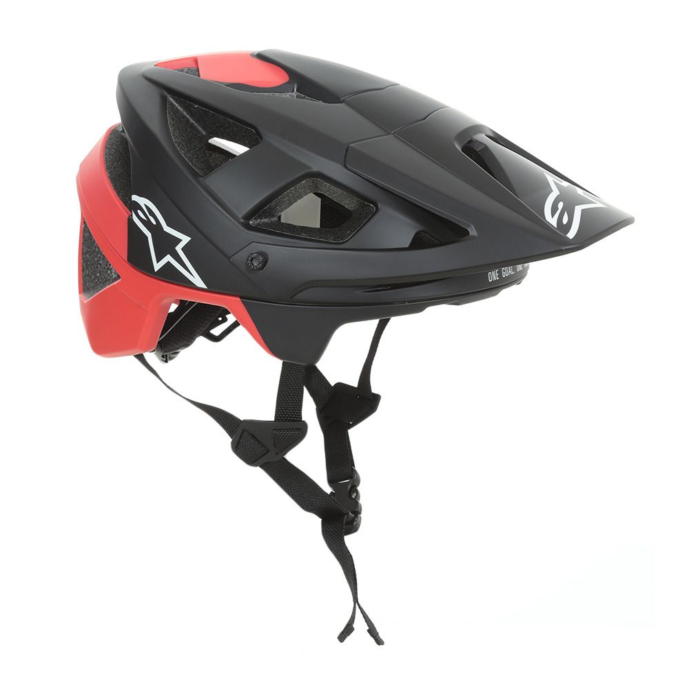 Alpinestars VECTOR PRO ATOM - Casque VTT noir/rouge mat