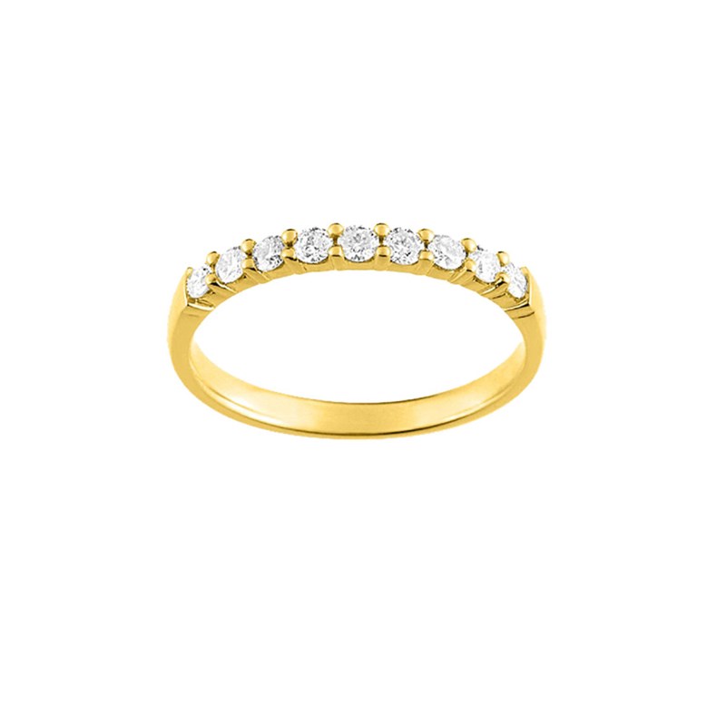 Bague Femme - Or 18 Carats - Diamant 0.30 Carats