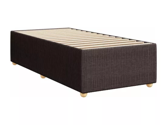Sommier à lattes de lit avec matelas Marron foncé 80x200 cm