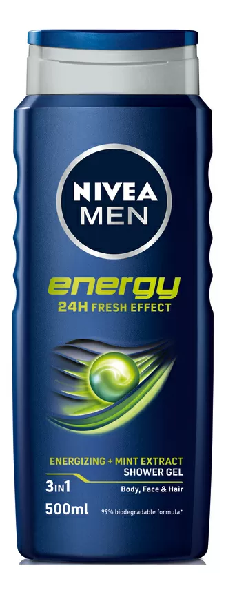 Nivea Men Energy Shower Gel - 500 ml.
