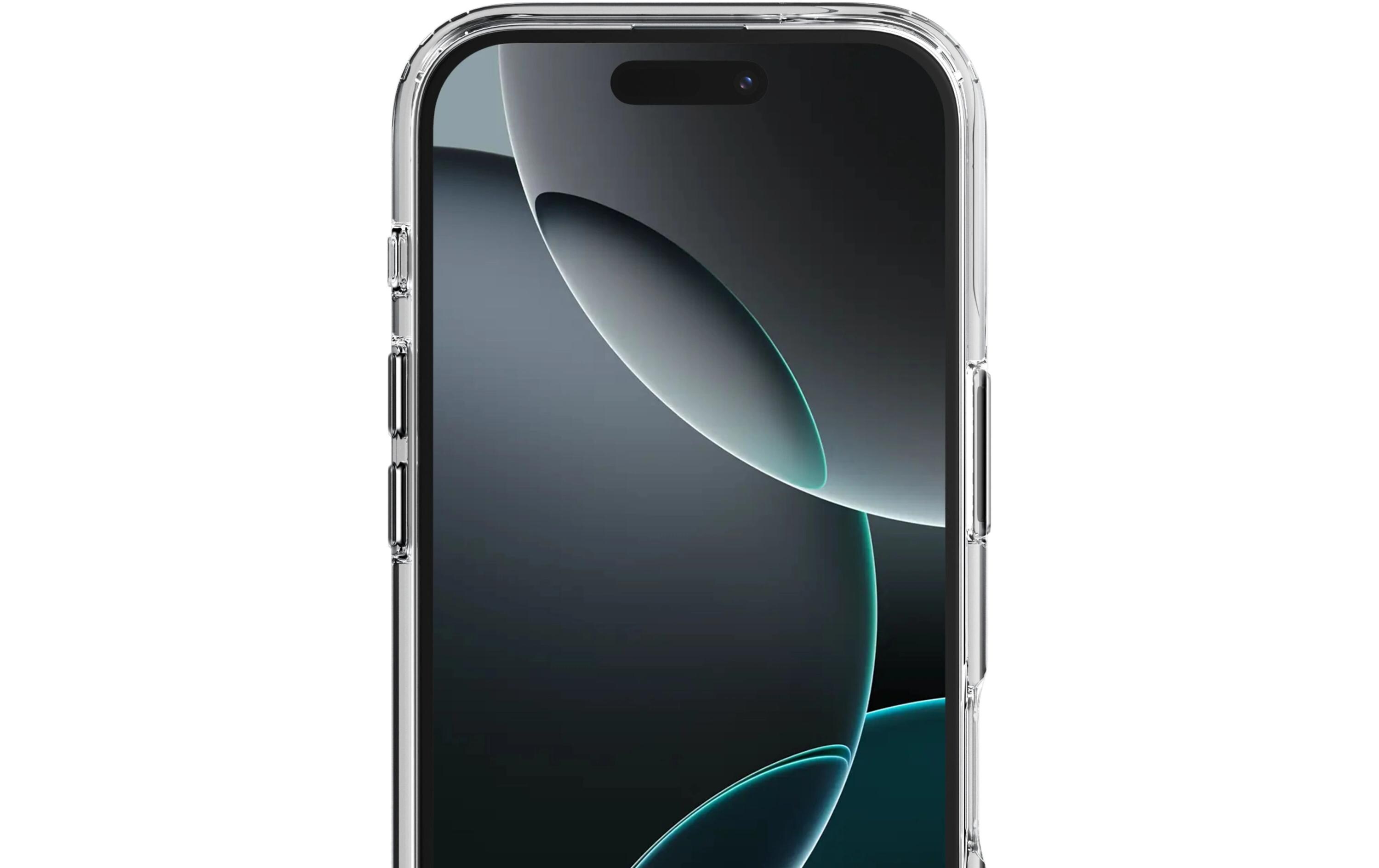 Back Cover Transparent iPhone 16 BlackSilicone Backcover für das Apple iPhone 16
