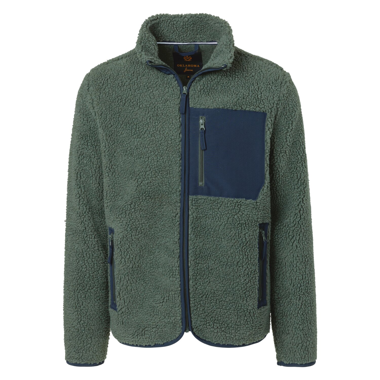 OKLAHOMA Jeans Fleecejacke  - dark green