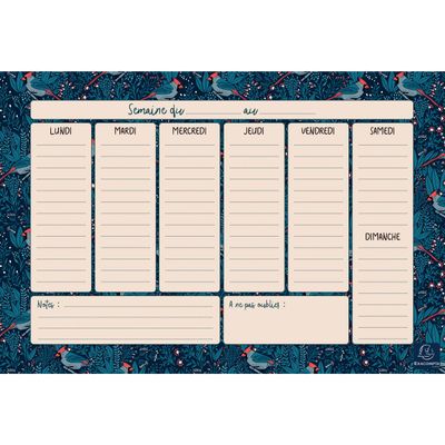 Hebdo Planner Color Design - 26,5 x 18 cm - différents modèles disponibles - Exacompta