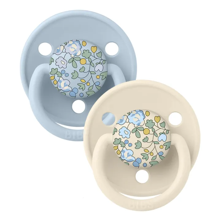 Bibs Tétines en silicone Bibs x Liberty - Set de 2 | Bleu ciel