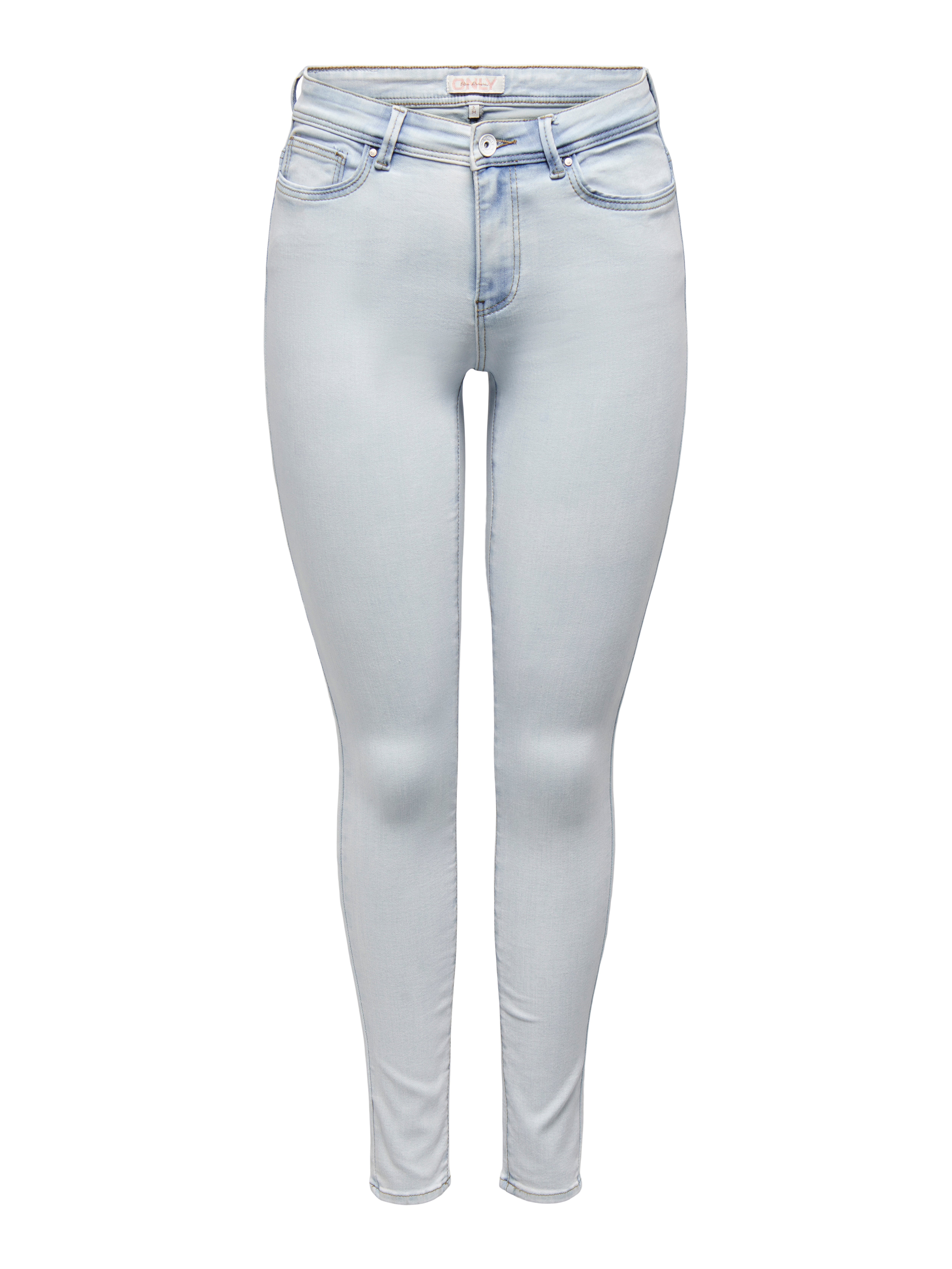 ONLWAUW Mittlere Taille Skinny Fit Jeans Light Blue Bleached Denim