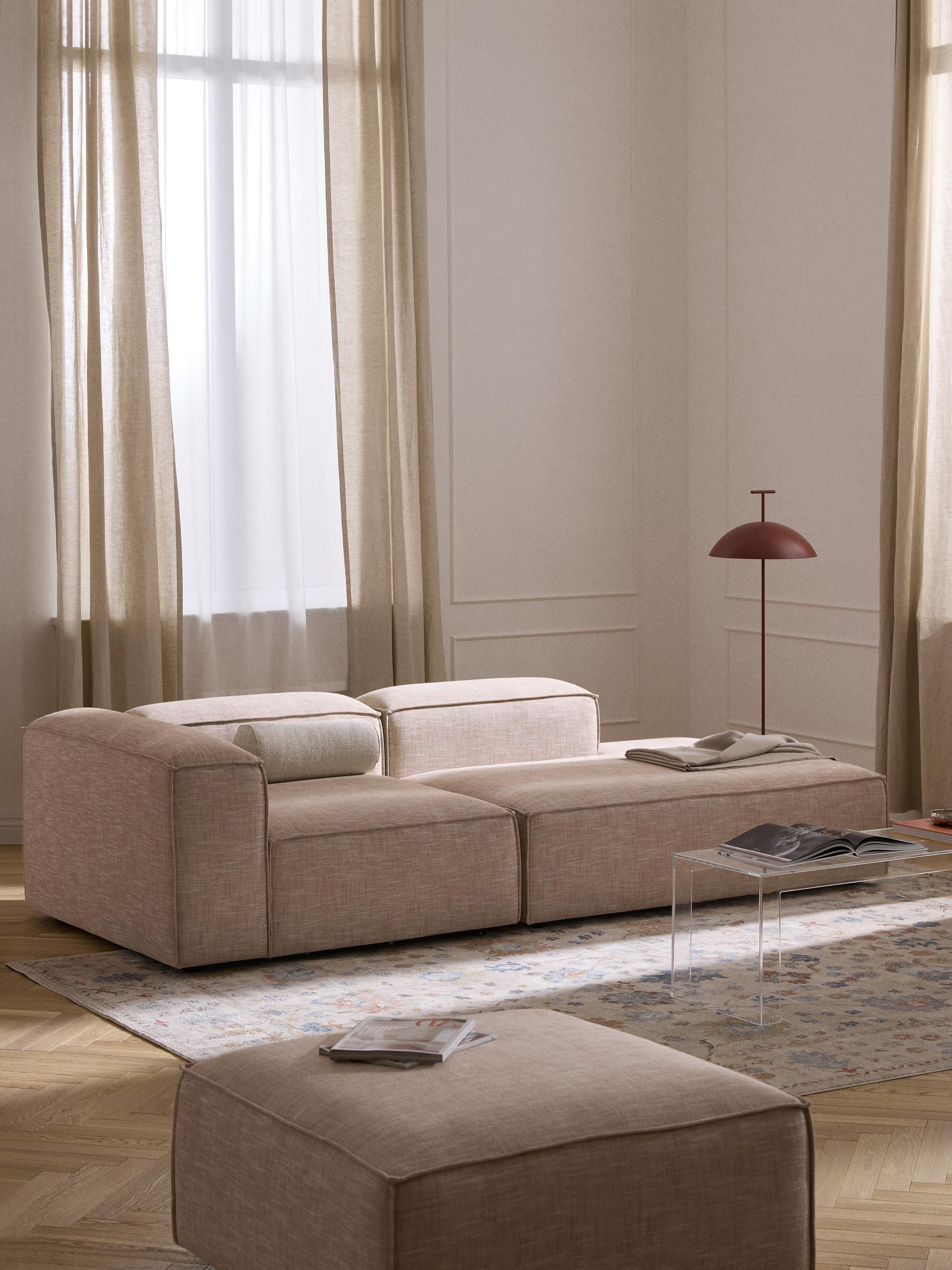 Chaise longue module Lennon van linnenmix