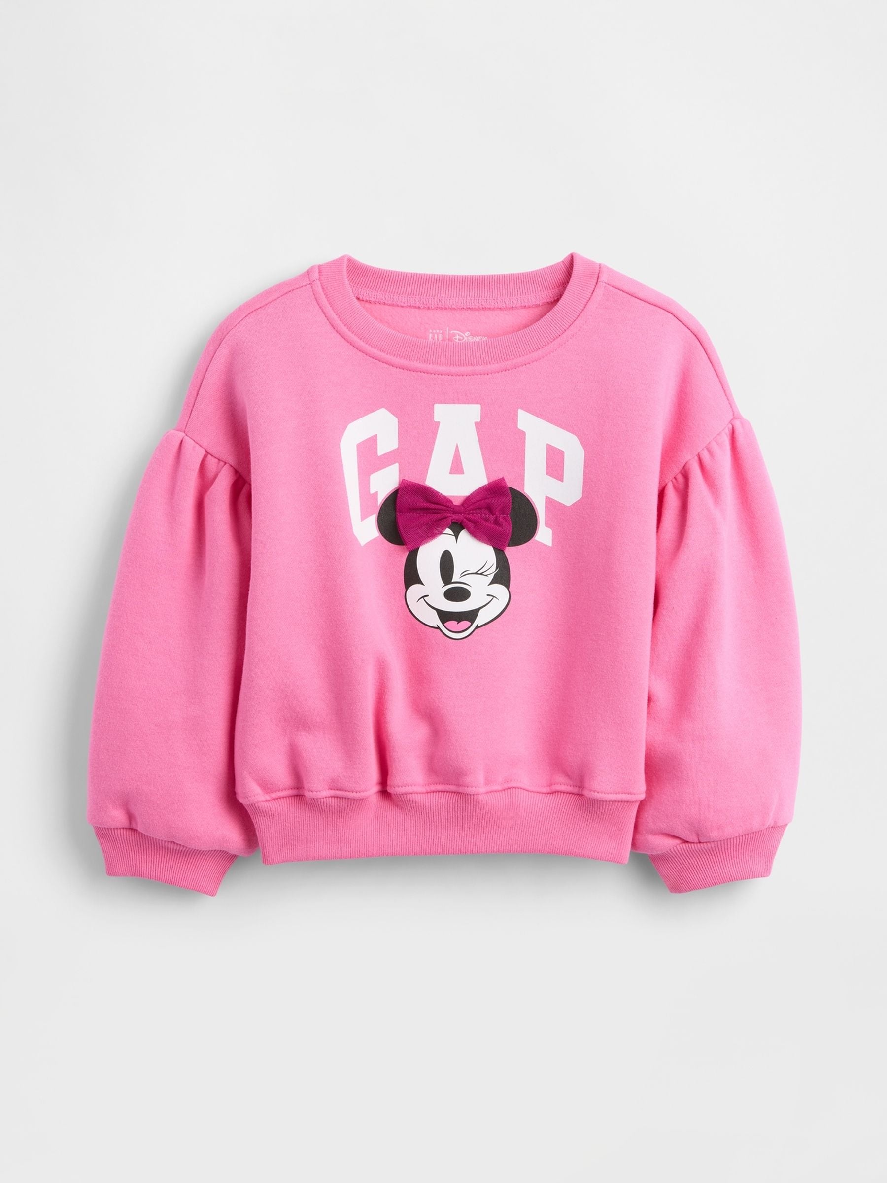 Roze - Gap Disney VintageSoft Logo Bubble Sweat Top (6mths-5yrs)