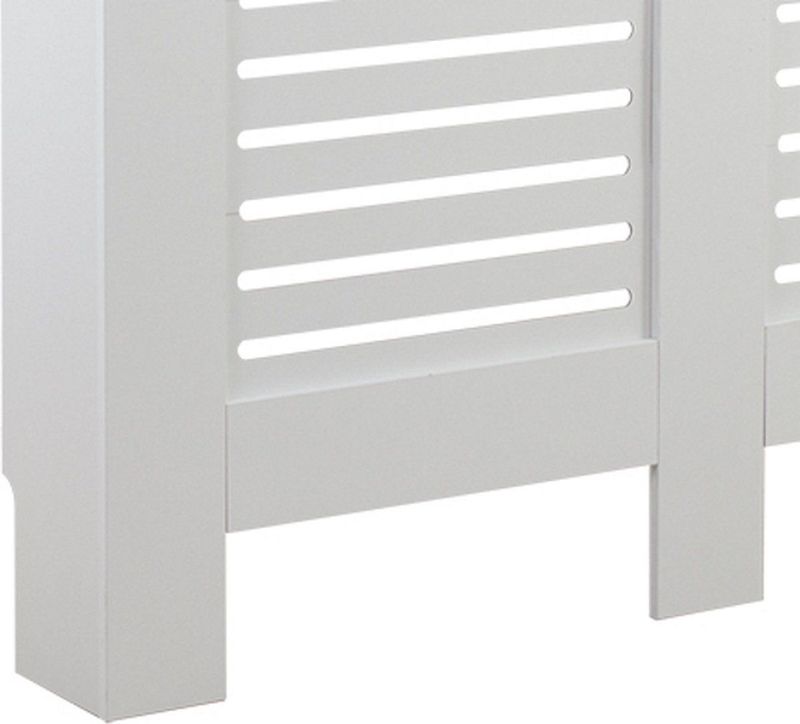 Radiatorombouw - Modern - Wit - Hout - 112 cm breed x 82 cm hoog x 19 cm diep